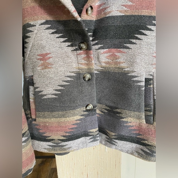 Aztec soft wool button up jacket - Picture 3 of 4